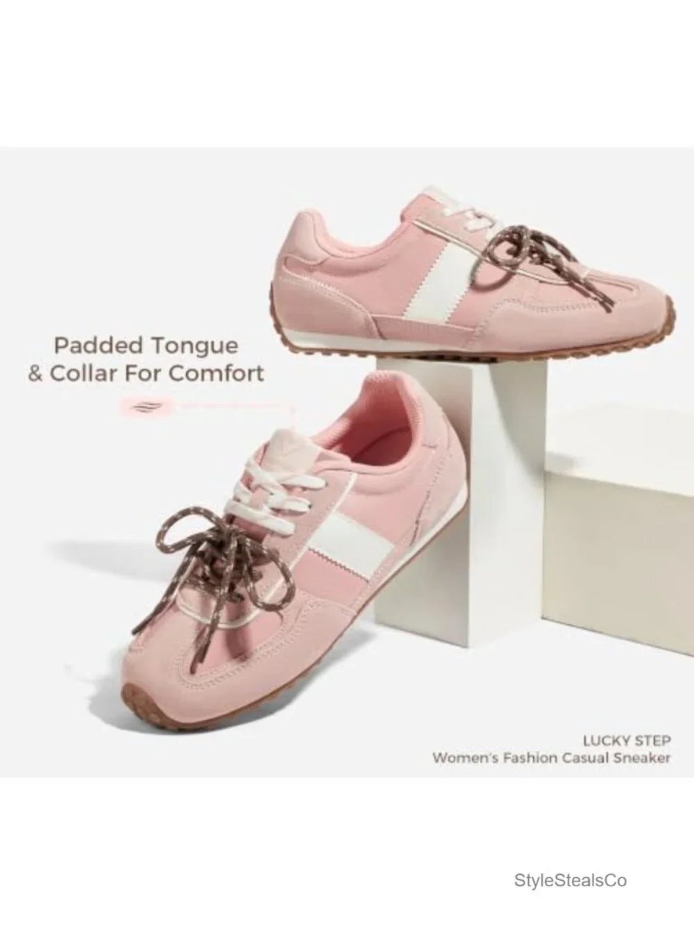 Retro Throwback Sneakers Suede Nylon Slip-Resistant Lace-Up Walking Shoes